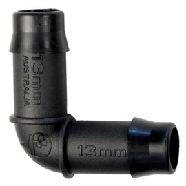 13mm Elbow Barbed Connector for irrigation/Hydroponics Pipe/Tube Antelco, Pack of 25