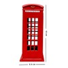 London Red Telephone Box Money Coins Bank Made of Die