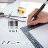GOOMAND Multi-functional Ballpoint Pen Stylus Pen with Screwdriver Leveler Ruler