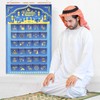 DPKOW Ramadan Advent Calendar 30 Pockets, Linen Fabric Ramadan Hanging