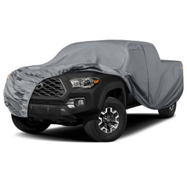 Waterproof Truck Cover Replace for 2005-2025 Toyota Tacoma/Ford Ranger Crew Cab 6ft,10 Layers All Weather Car Cover with Zipper Door for Snow Rain Dust Hail Protection