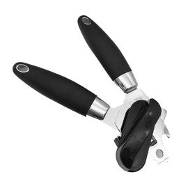 Manual Can Opener, Stainless Steel Handheld Tin Jar Bottle Opener with Non-Slip Handle, Kitchen Gadget Tool for Elderly with Arthritis
