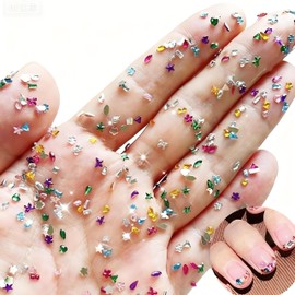 BaraRose Nail Parts Multiple Shapes Multi-Color Handmade Material Small Mini 3D Stereo Cute Various Styles (Colors)