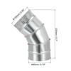 PATIKIL 4" OD 45 Degree Elbow Duct Pipe Connector, HVAC