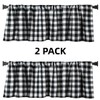 2 Pack Buffalo Check Plaid Window Valances Farmhouse Design Window