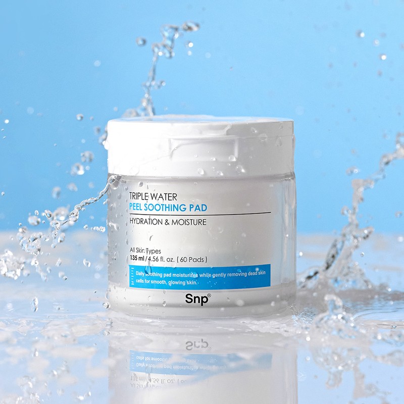 SNP Triple Water Essential Toner Pad 60 sheets / Snp