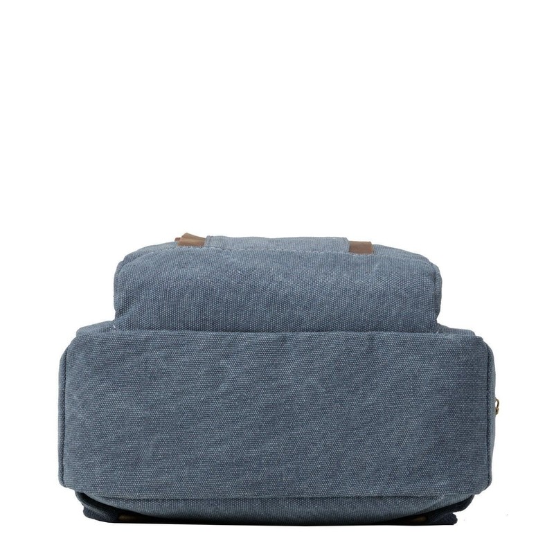 Troop London TRP0255 Classic Canvas Backpack - Small Blue Floral