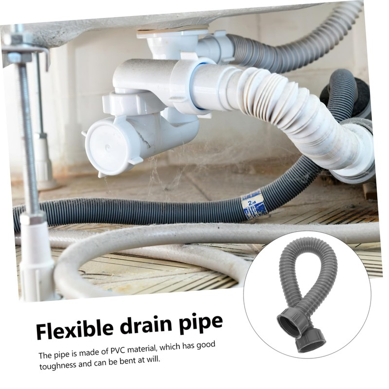 ARTIBETTER Flexible Drain Pipe with Internal Thread, Expandable Drain Pipe