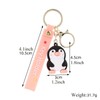 POYAMUSE Cute Penguin Keychain – PVC Rubber Key Ring for