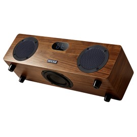 Bingxue CT-400 Bluetooth Speakers Wireless with Subwoofer, 2.1CH 60W Stereo Soundbar, Vintage Wooden Speaker for TV/Computer/PC/Monitor, Perfect for Cafes, Restaurants, Vintage Coth Stores, Bedroom