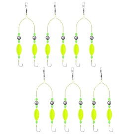 6pcs Double-Hook Reverse Bottom Rig, 2025 Pop Up Boilies Bait Swimming Bait for Freshwater Saltwater,Anti Tangle Split Fishing Hooks, Lure Equipment Tackle Accesories