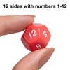 LEARNING ADVANTAGE Polyhedra Dice - 12 Sides - Set of