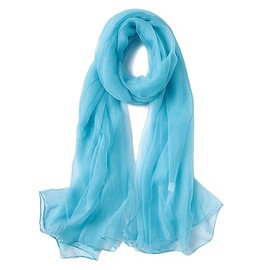 K-Elewon Solid Color Silk Feeling Scarf Fashion Scarves Wrap Long Lightweight Shawls for Women