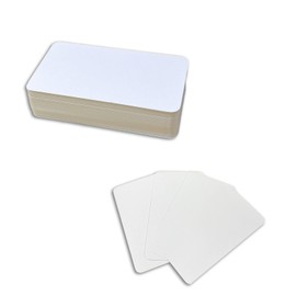Desuibao 120pcs Mini Colored Index Cards Notecards, 5 x 9 cm Blank Flash Cards, Pastel Note Cards Cute, Unlined Small Business Message Card Flashcards for Studying Learning Writing Word (White)