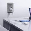 Megaluz Enchufe USB de Pared -4PZ，Contacto Dúplex con 2 Puertos