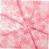 FOMIYES Cherry Blossom Transparent Umbrella Compact Fold Automatic Windproof Travel