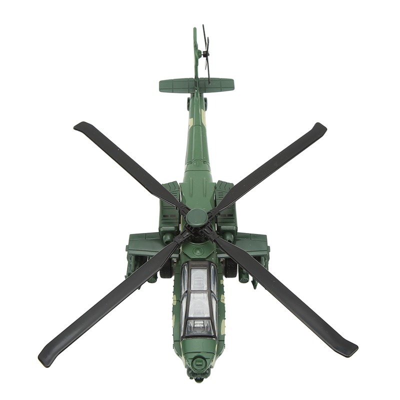 Alloy Copter Model Simulated Lifelike Diecast Pull Back Sound Light