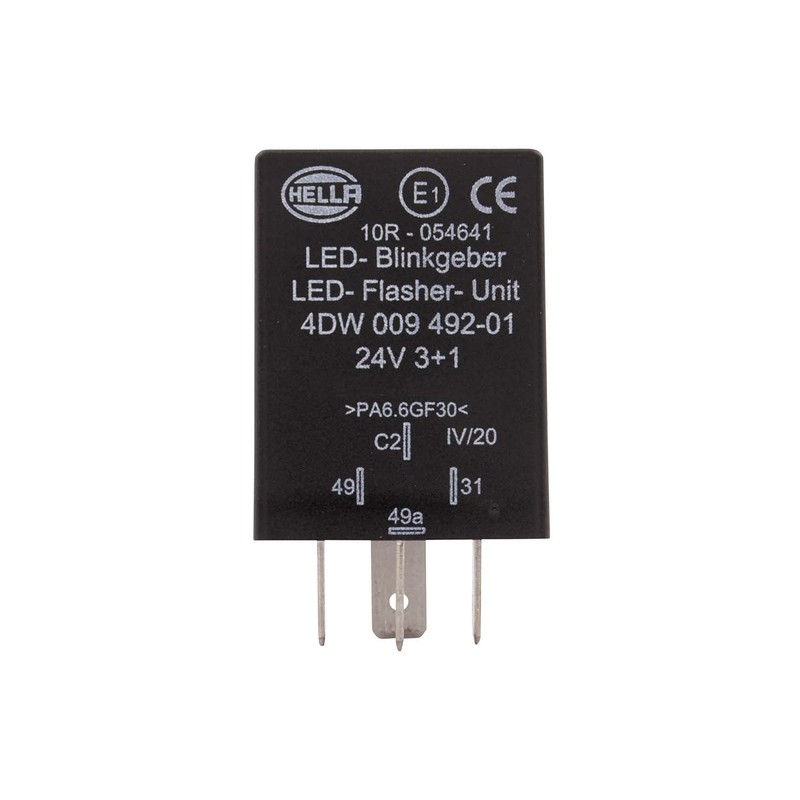 HELLA 4DW 009 492-011 Flasher Unit - 24V - 4-pin
