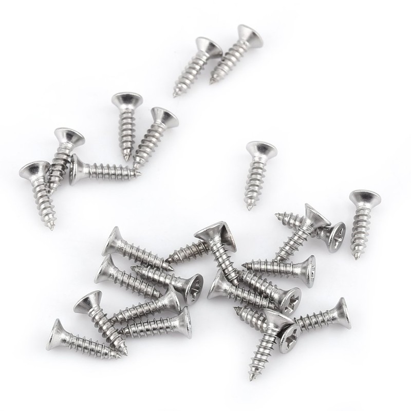 Pack of 200 Wood Screws Set M3 Stainless Steel Phillips
