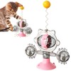 Turntable Windmill Cat Toys, Interactive Cat Toys for Indoor Cats