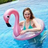 Inflatable Flamingo Swimming Ring, Glitter Pink Swimming Ring, Air Mattress,