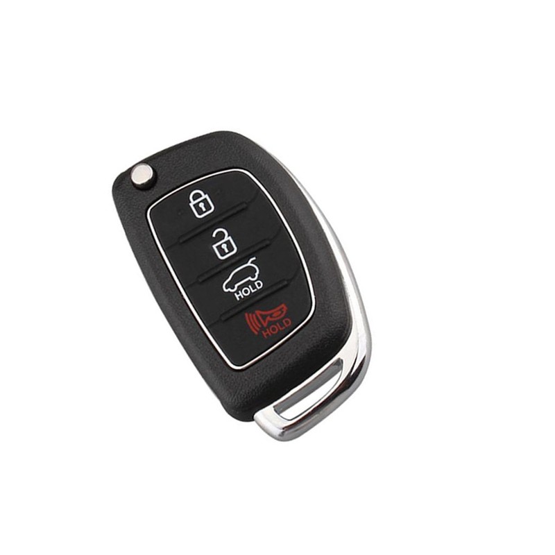 Car Key Case 4 Buttons Car Key Cover for Hyundai