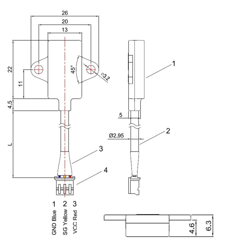 EPTTECH D1CS-D Capacitive Water Tank Level Sensor Come with 500mm