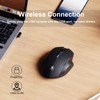 Uineer Wireless Mouse,Upgraded 2.4GHz Rechargeable (Battery Level Visible) Ergonomic Computer