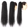 30inch Long Corn Curly Wave Drawstring Ponytail Synthetic High Puff