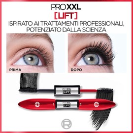 L'Oréal Paris Mascara Pro XXL Lift, For Lamination Effect Eyelashes, Curls and Lifts, Smudge-Proof and No Transfer Result for Up to 24H, Formula Enriched with Pro-Keratin, 12 ml