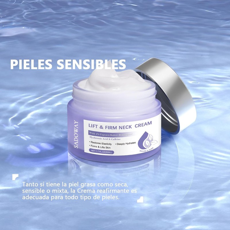 Crema para Cuello Reafirmante: Crema para Reducir los Pliegues del
