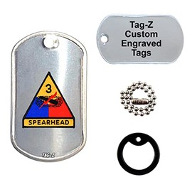 3RD Armored Division Patch - Customized - Luggage TAG - TAG-Z Military Dog Tags