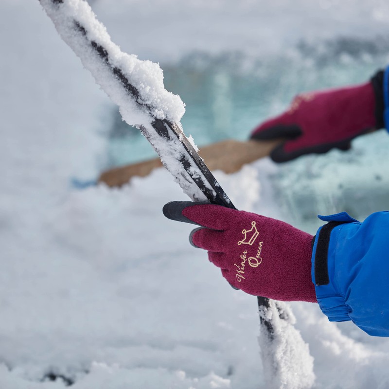 Gebol Winter Queen Fluffy Work Gloves in Trendy Colour Against