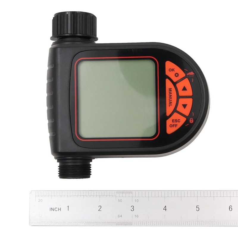 ANCLLO Smart Large Screen Digital Display Multifunctional Irrigation Controller, Timed