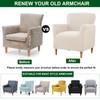 CRFATOP Stretch Mid Century Modern Armchair Slipcover 1-Piece Solid Accent