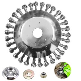 Weed Brush Cutter, Professional Wild Herb Brush for Brush Cutter, 150 mm x 25.4 mm Ultimate Trimmer, for Brush Cutter Accessories, Effective Moss Removal, Rust Removal, Weeding