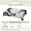 FHEDVBN Ice Hockey Art Tablecloth for Rectangle Table 54 x