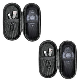 [2 Units] Presentation Clicker with 2 Cases Storage: PowerPoint Wireless Presenter Remote: USB Type C Rechargeable Red Laser Pointer Clickers Computer Project Mac PPT Slideshow Google Slide Advancer