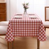 Romanstile Oilcloth Tablecloth Red and White 100 x 140 cm