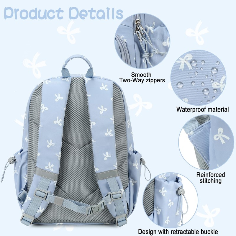 LOIDOU Backpack for Girls School Backpacks Bookbags for Elementary Middle