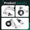 Riyhch 90K-39077 Complete Tensioner Pulley Assembly with 2 Serpentine Belts