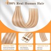 TESSHAIR Injected Tape in Hair Extensions Human Hair 10 Pcs