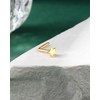 COCHARM 14K Solid Gold Nose Stud 20g Yellow Gold L