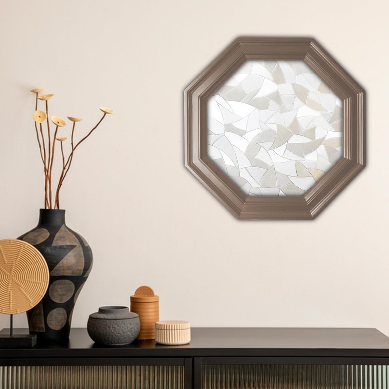 Autotech Park Precut Modern Mosaic Octagon Window Film Shade, Self