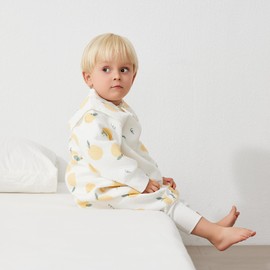 Duomiaomiao 1.0 TOG Super Breathable Long Sleeve Toddler Sleep Sack 6-12 Months 100% Cotton Four Season Sleep Sack with Feet