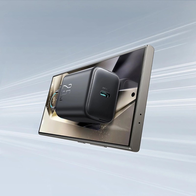 Joyroom JR-TCF23 USB-C Ladegerät, 25W, SFC/PPS/PD Schnellladung, Schwarz