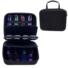 Voyboced Knife Display Case,Knife Case for 36 Folding Knives,Pocket Knife Collection Storage Organizer Holder,Small Knives Protector Box for Survival Tactical Hunting EDC (Black)