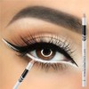 3PCS White Eyeliner Pencils,Soft Highlighter Gel Eyeliner Pencil,White Pencil for