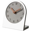 mooqs Wooden Silent Non-Ticking Battery Operated Decorative Small Mini Analog