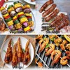 Pack of 24 Stainless Steel Barbecue Skewers, BetterJonny 30 cm,